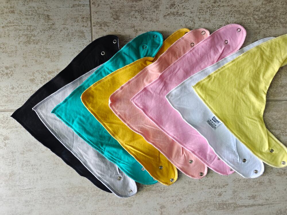 EGMAO BABY Bandana Drool Bibs Lot of 8 - Organic Cotton & Fleece Back NWOT